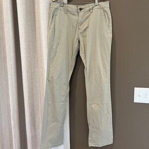 Men's Charles and a Half Khaki Straight leg pants, Size W32/L34
